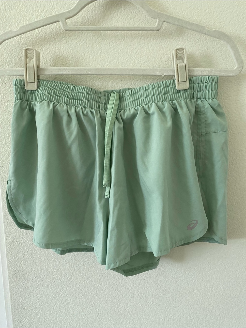 ASICS Mint Green Athletic Running Shorts